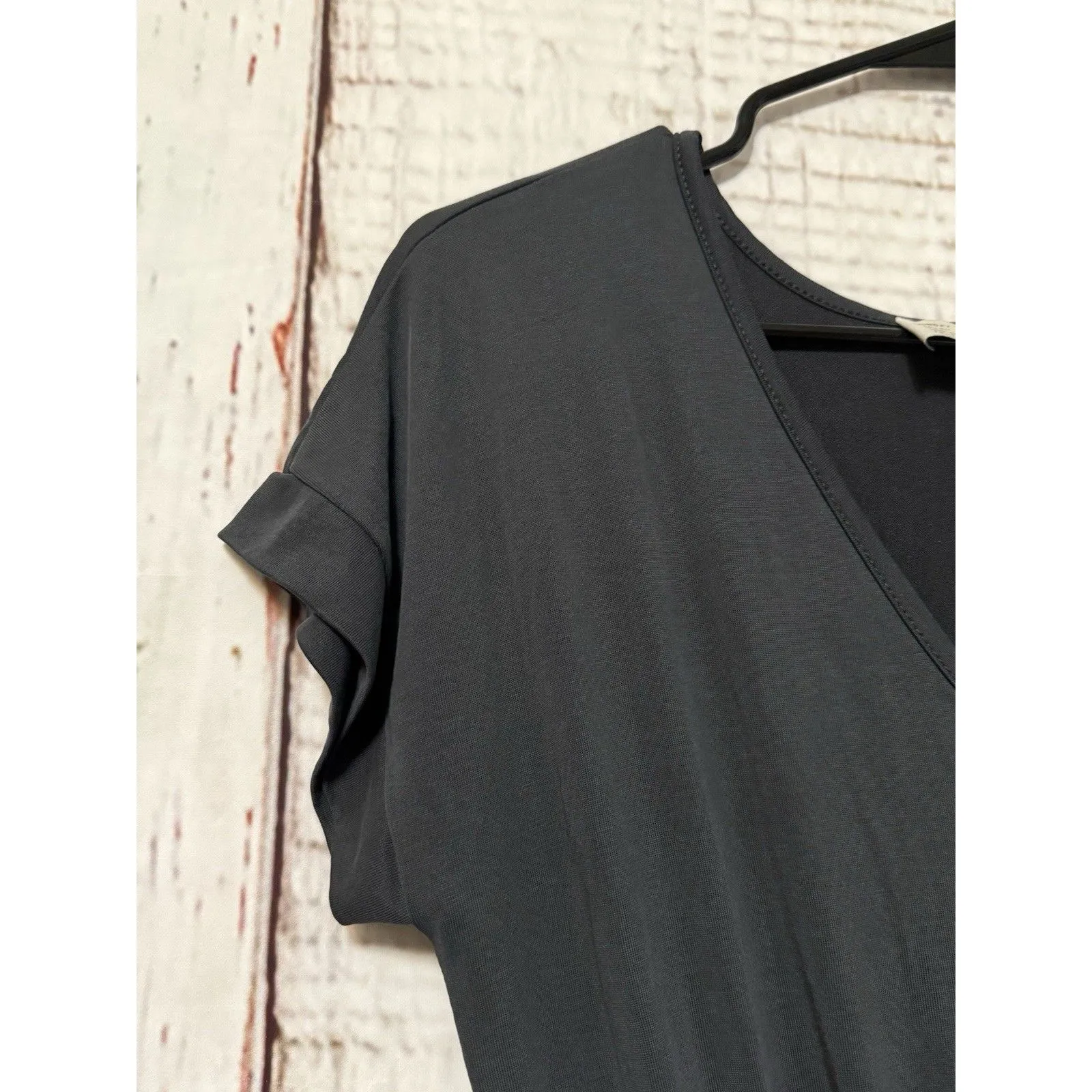 Anthropologie Saturday Sunday Eden Wide Leg Crop Jumpsuit Comfort Grey Sze Small - Image 10