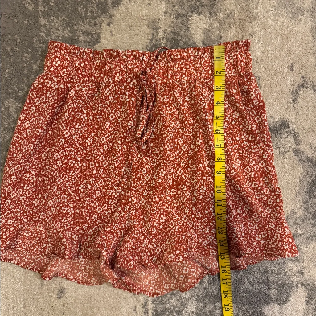 Women's BTFBM Red Floral Shorts - Image 6