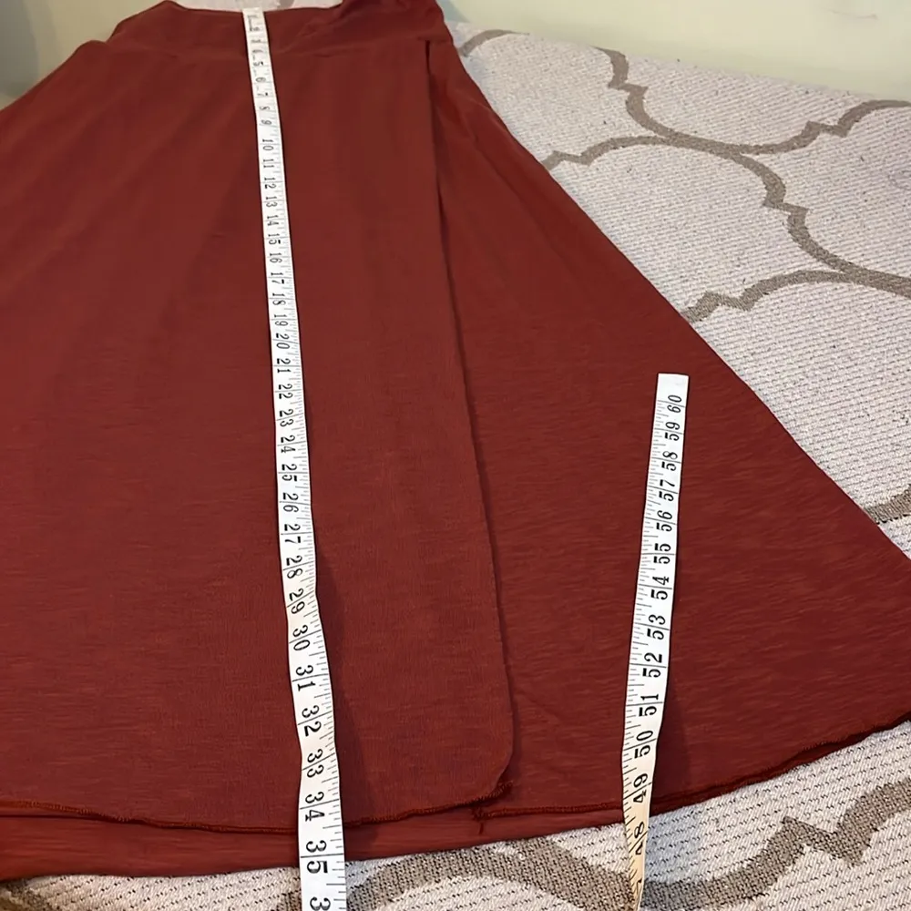 becca faux wrap smocked back waistband maxi skirt - Image 8