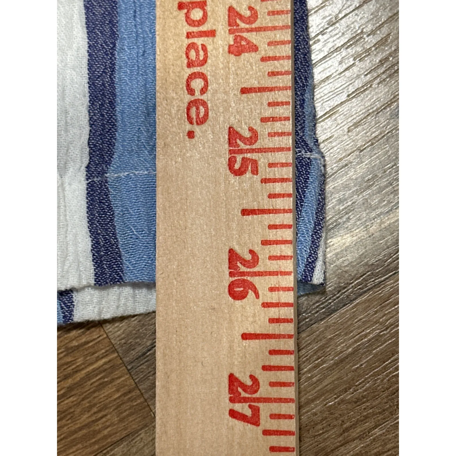 New Direction Woman Stripe Linen Blend Pants 3X Blue White Casual Beach Vacation - Image 7