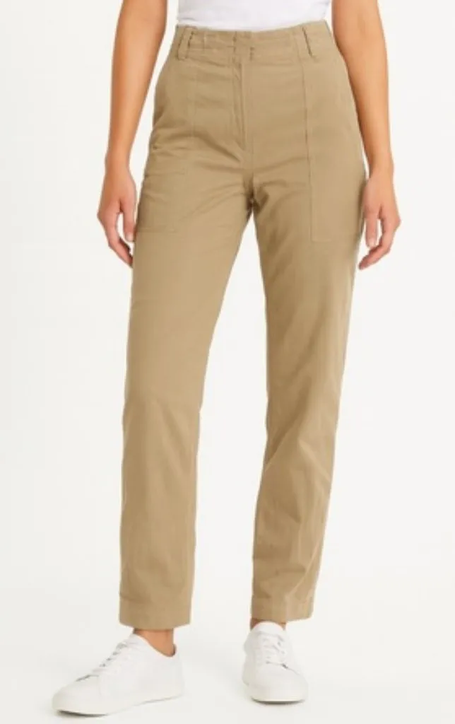 Isabel Marant Etoile Straight Leg Pants Women’s Size XS Neutral High Rise - Image 1