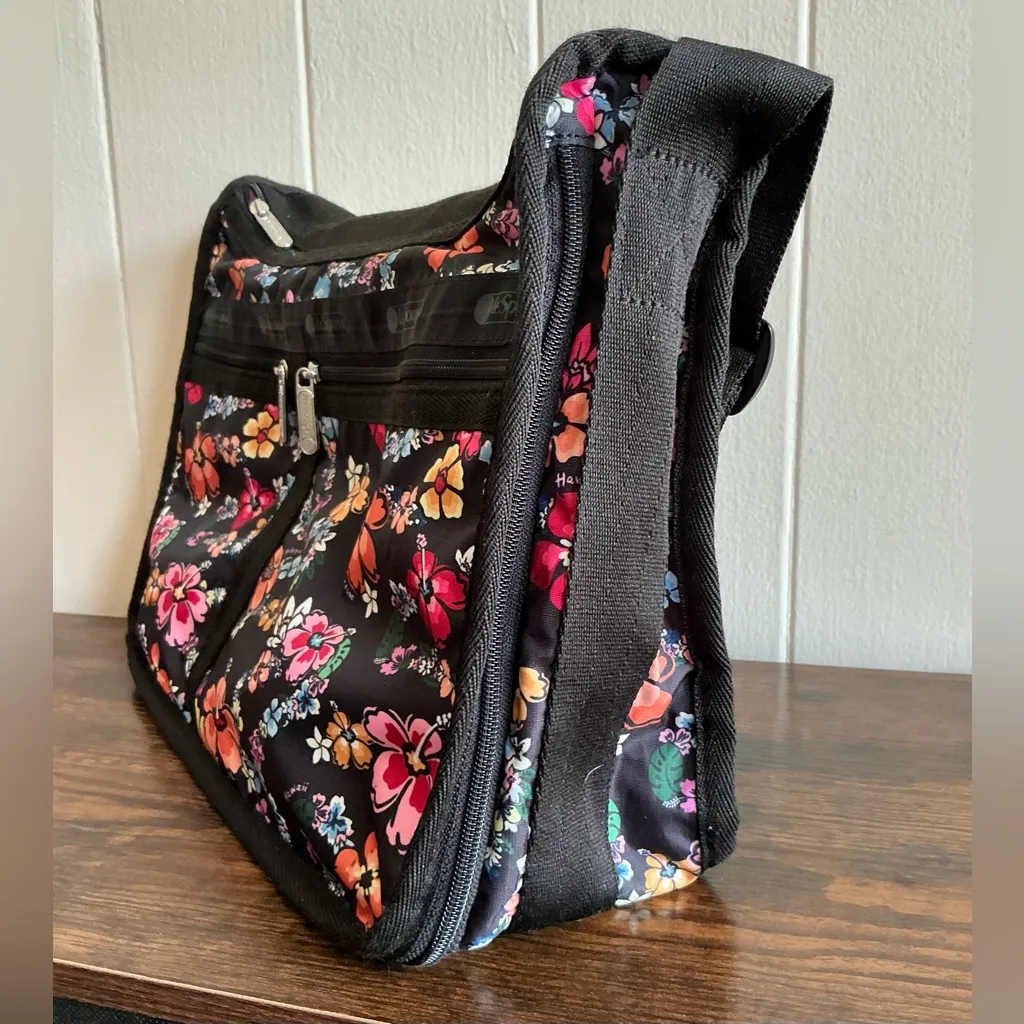 Rare LeSportsac Olina Hawaii Exclusive Classic Hobo Crossbody Bag + Cosmetic Bag - Image 2