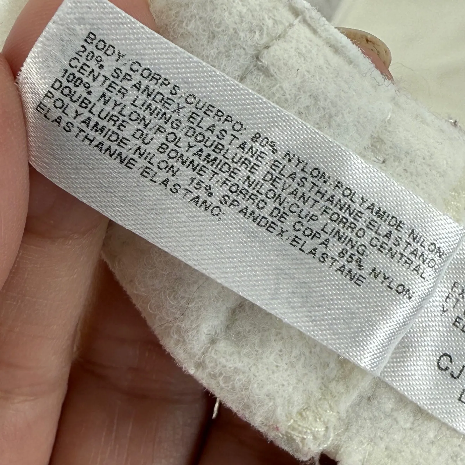 Wacoal 85567 Ivory Floral Lace Underwire‎ Bra Size 34D Adjustable Straps - Image 6