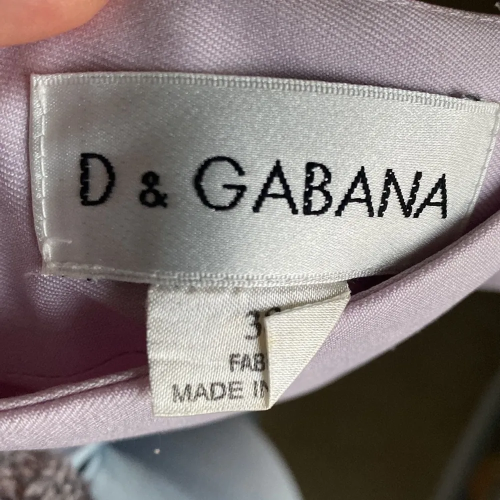 Vintage D & Gabana lilac lavender skirt European size 38 chic retro pinup - Image 5