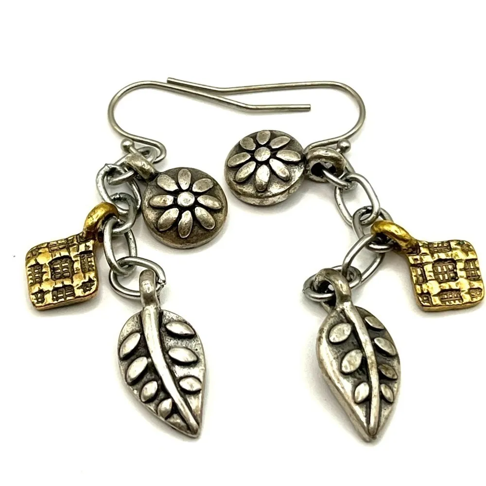 Earring Lot Western Pierced Earrings 6 Pairs. Southwest Cowgirl Fun Silver Tone - Image 3