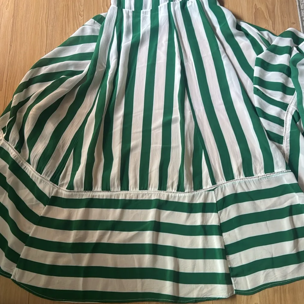 REVEL REY STRIPPED COVER UP Green Size XS - Image 5