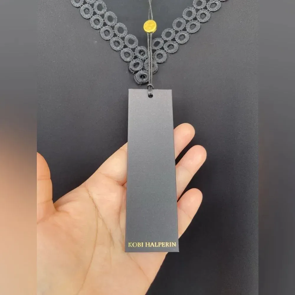 Kobi Halperin "Christine" silk blouse Large Black - Image 9