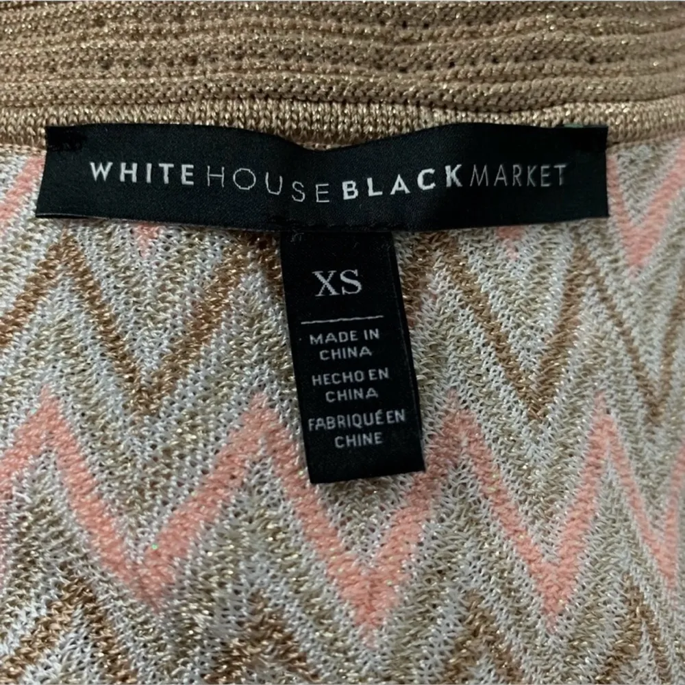 WHBM Chevron Metallic Knit Tank Top - Image 5