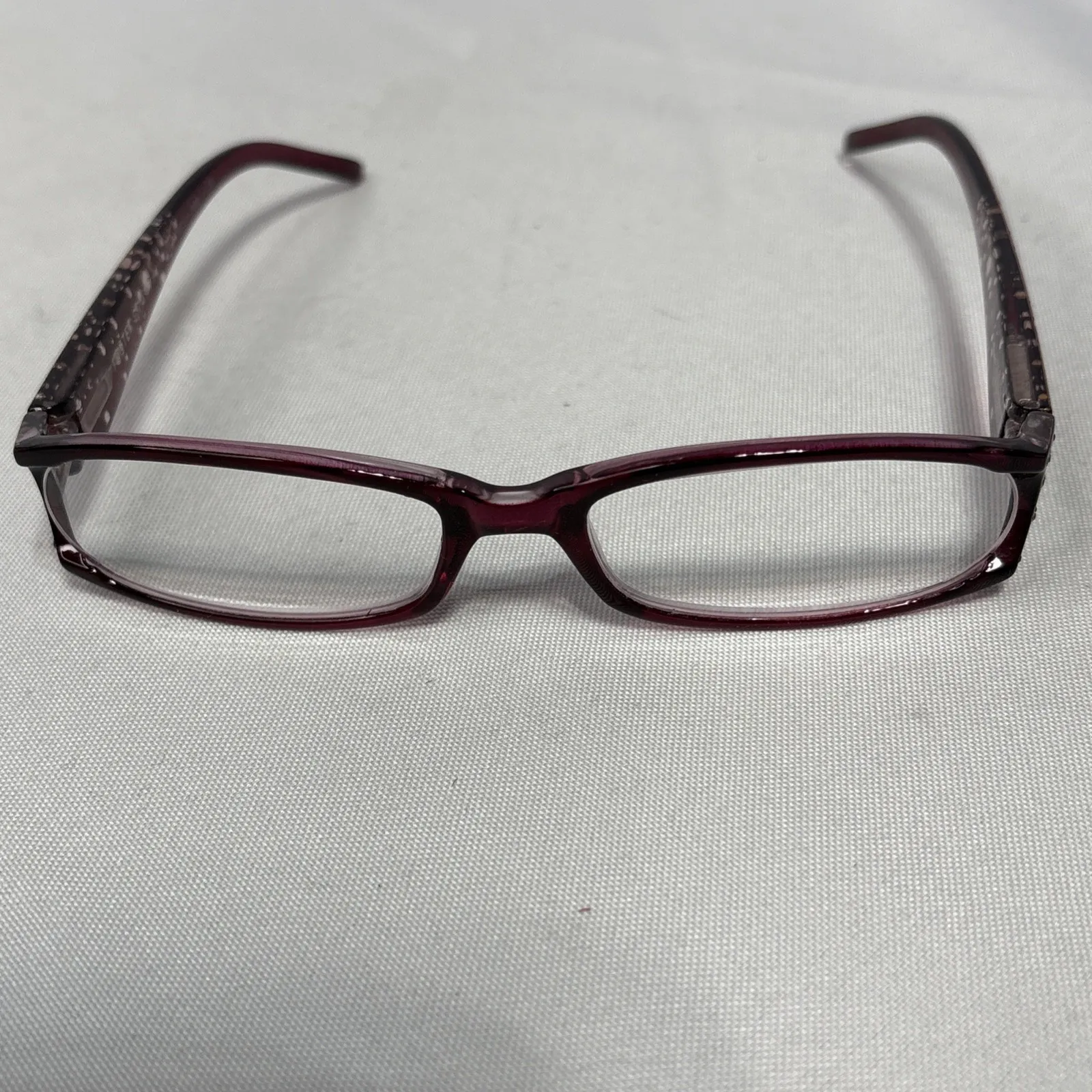 Foster Grant Reading Glasses +150 Red Glitter Polka Dot‎ Frame Stylish Readers - Image 8