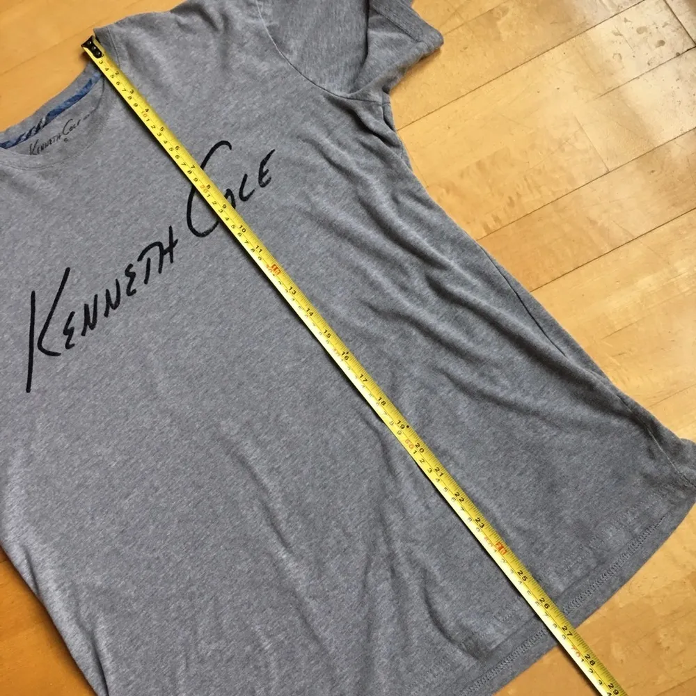 Kenneth Cole Signature Tee, Gray, Black, Size S - Image 10