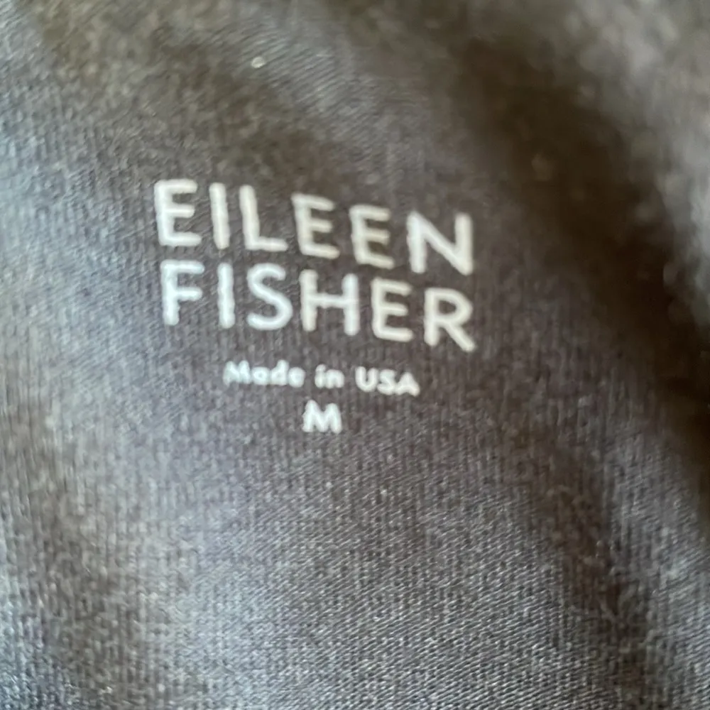 Eileen Fisher Black Organic Cotton T-Shirt Dress - Image 5