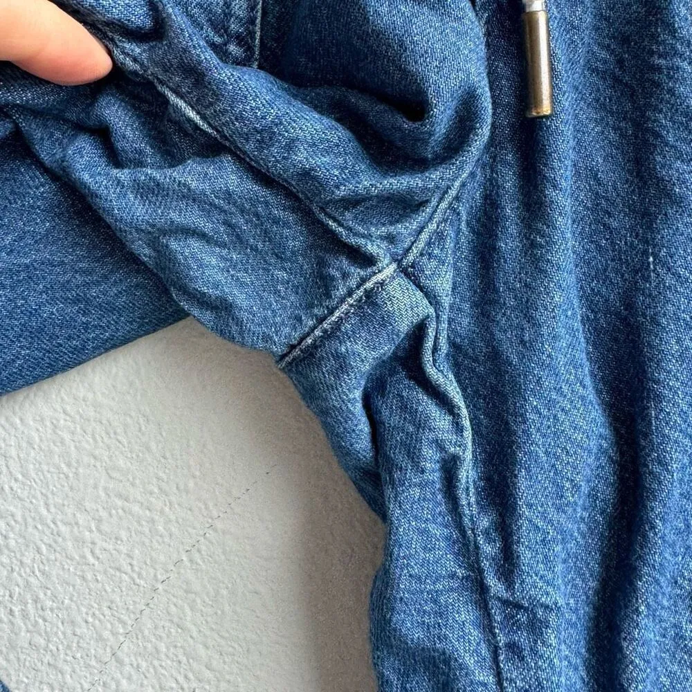 Pilcro Anthropologie  Cottage Utility Cargo Drawstring Jeans Size Small Relaxed - Image 6