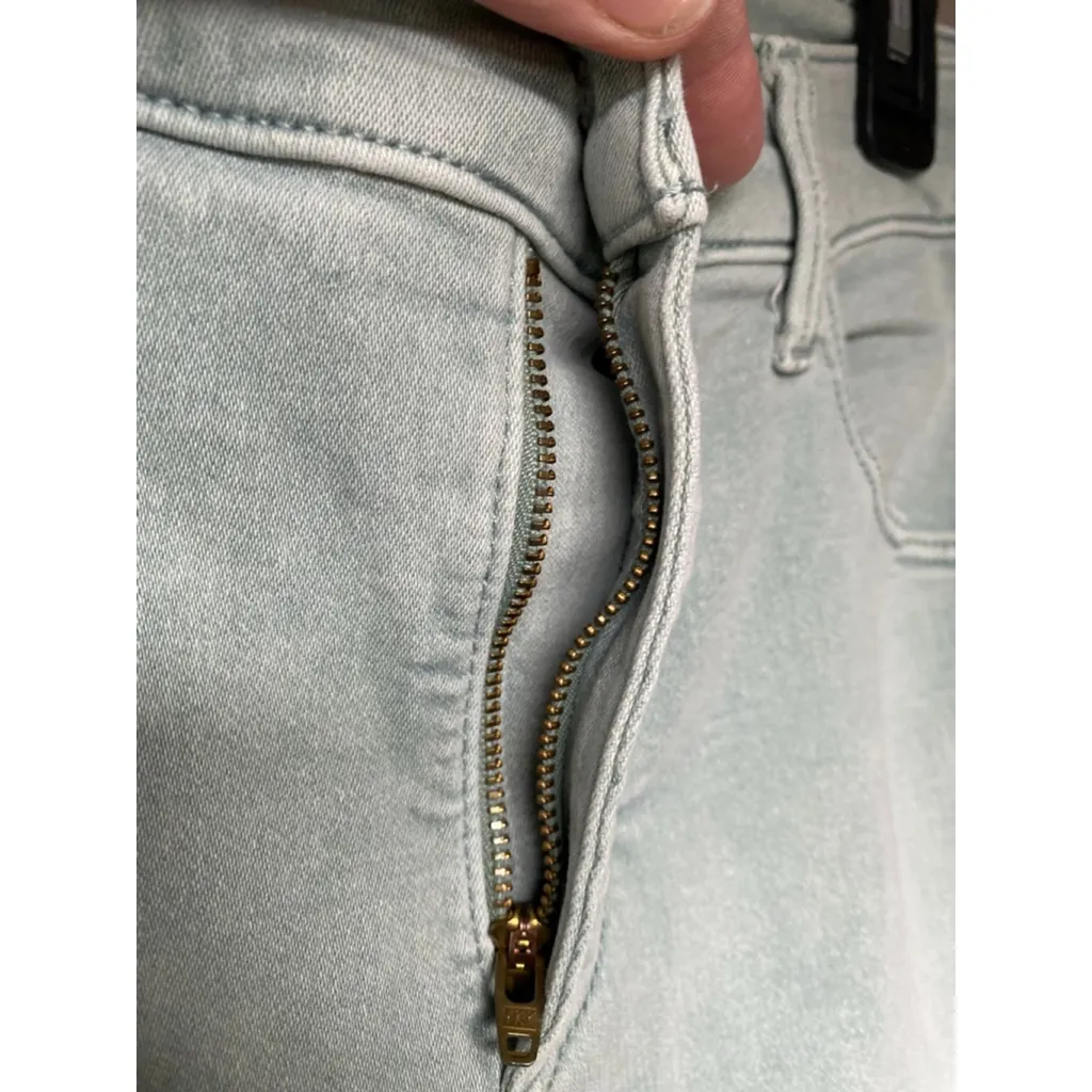 Universal Thread Mid-Rise Skinny Jeans Pale Aqua Sz 12/31S Pastel Preppy Classic - Image 6