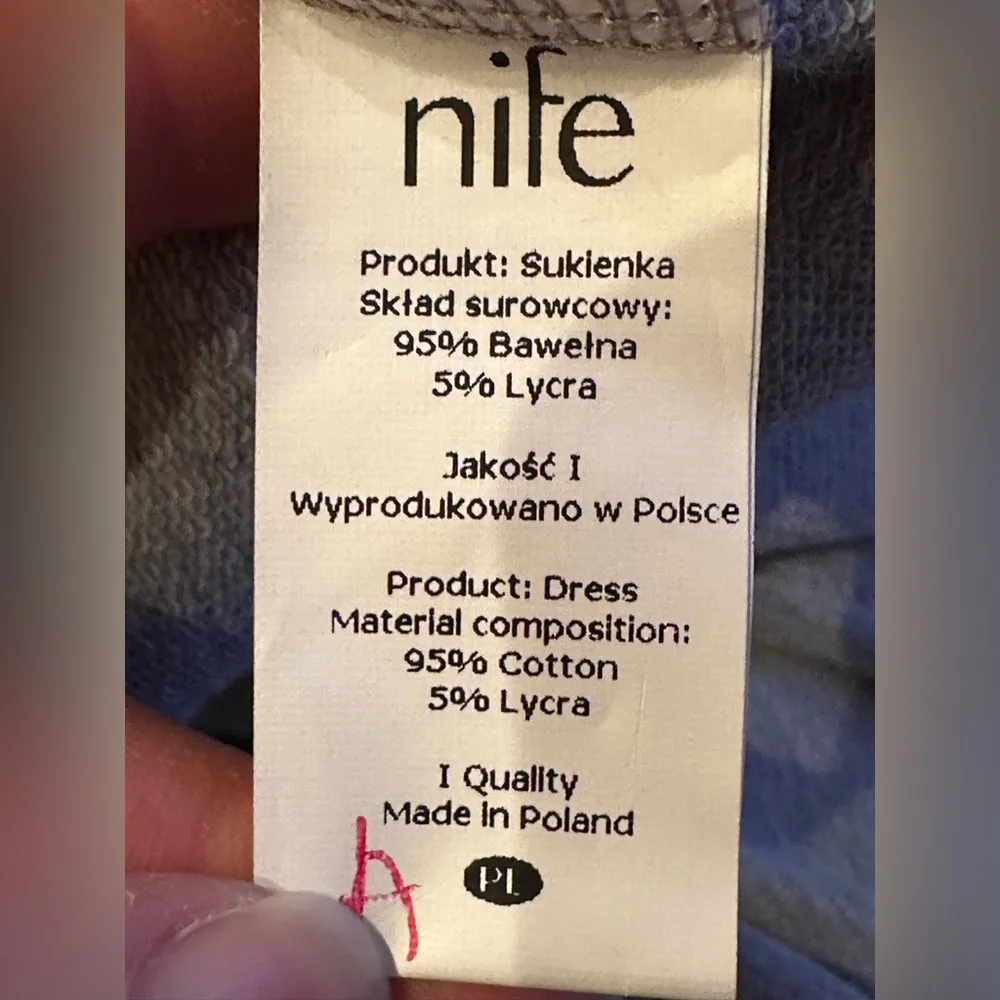 Nife Gray Sweater Dress With Draw String Waist Tie. Active Sport. Sz XXL… - Image 10