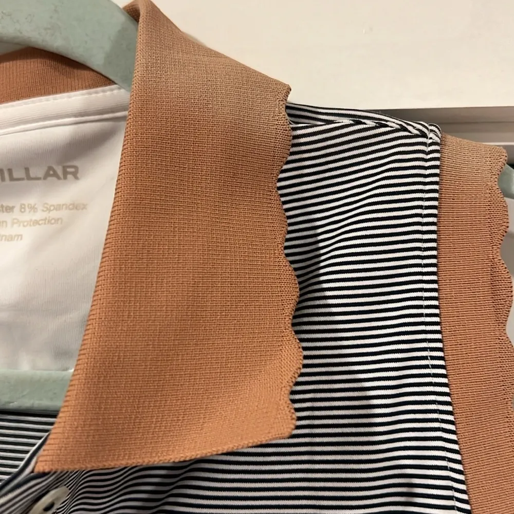 Peter millar women’s opal sleeveless stretch polo golf shirt medium - Image 5