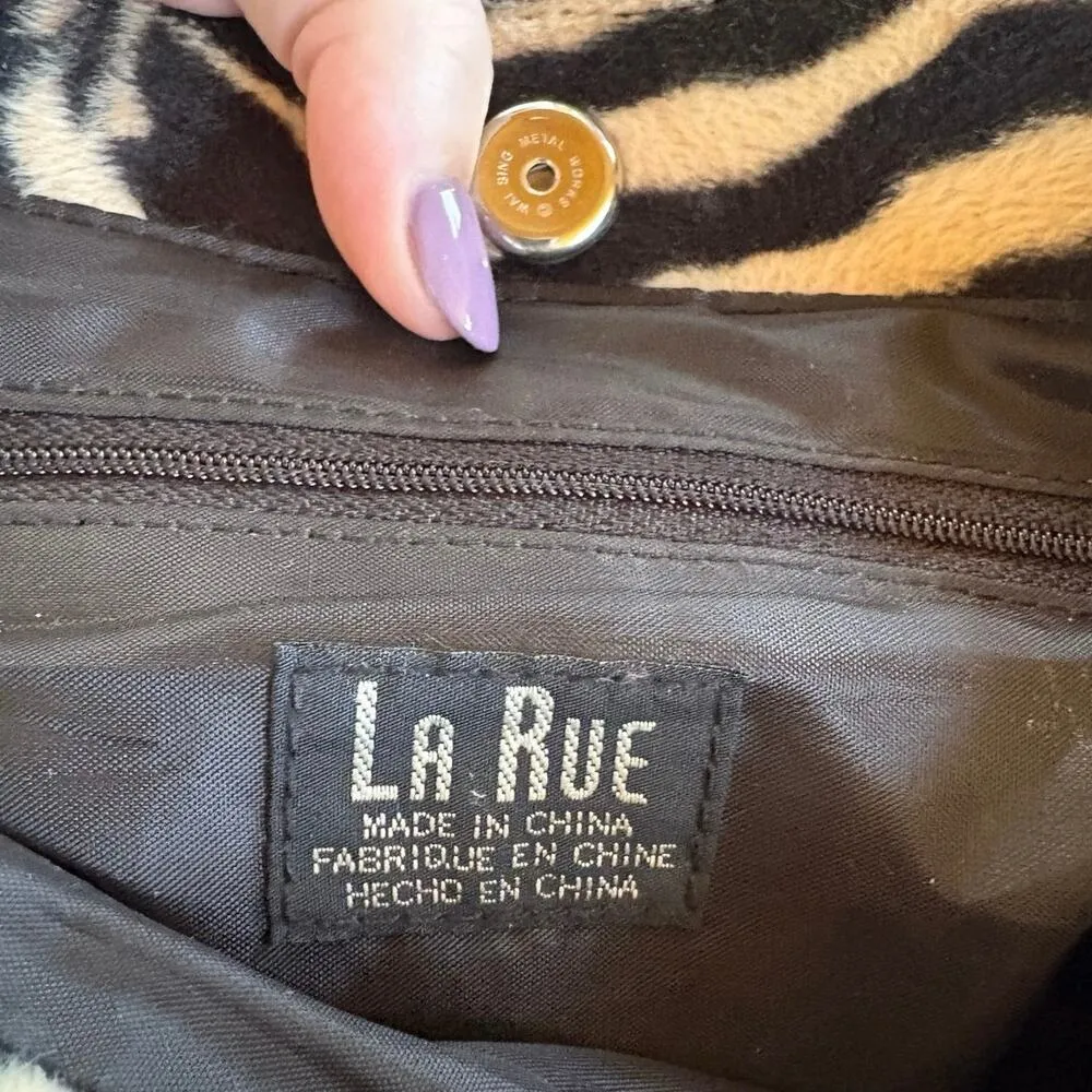 Y2K Tiger Print Shoulder Bag Furry Bratz 2000s Bimbocore Cheetah Girls Purse - Image 9