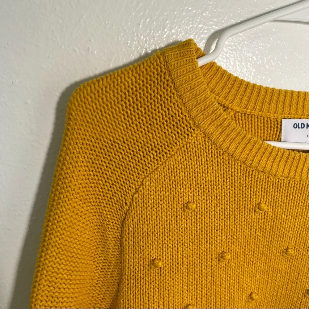 Old Navy Hi Emotion Pullover Sweater Yellow - Image 6