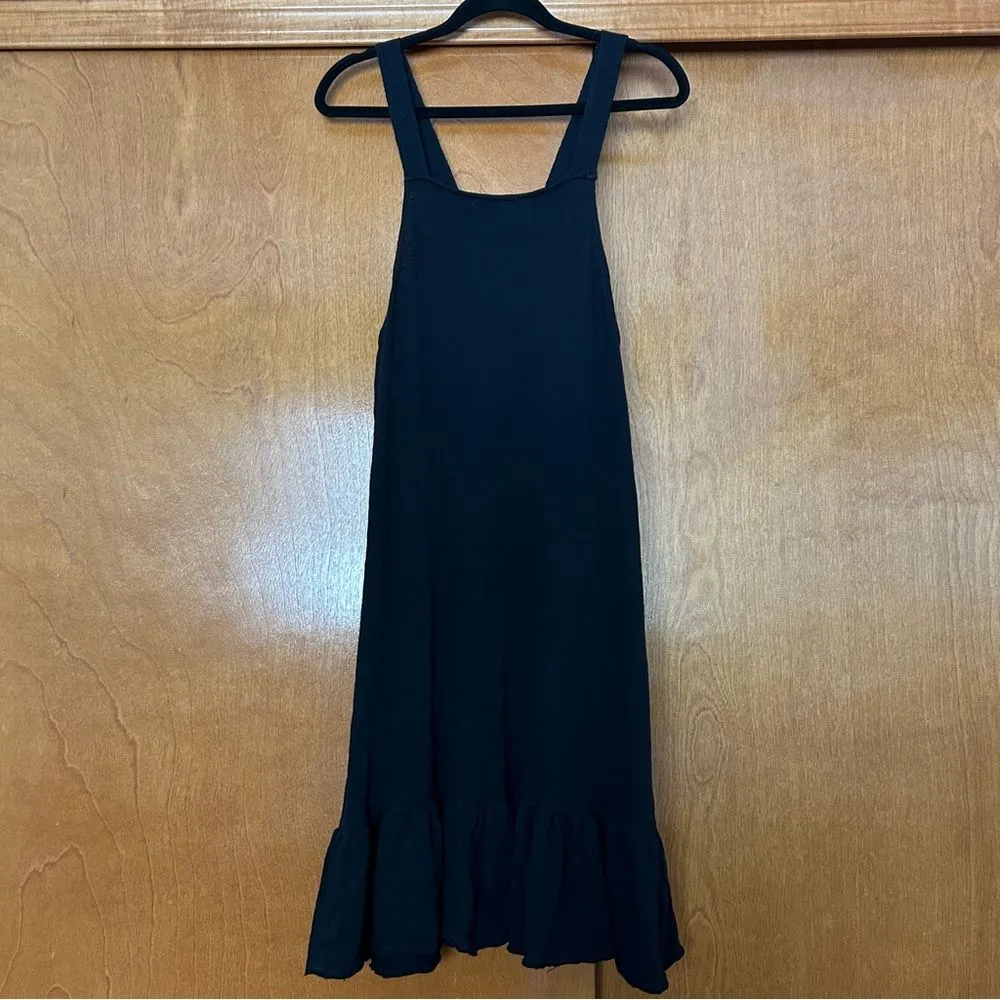 Free People Beach Dream of You Sleeveless Flowy Midi Dress in Black Size Small - Image 2