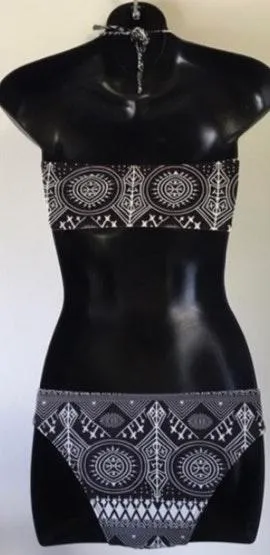 Halter tribal print 2 pc bikini set M Multiple Size M - Image 2