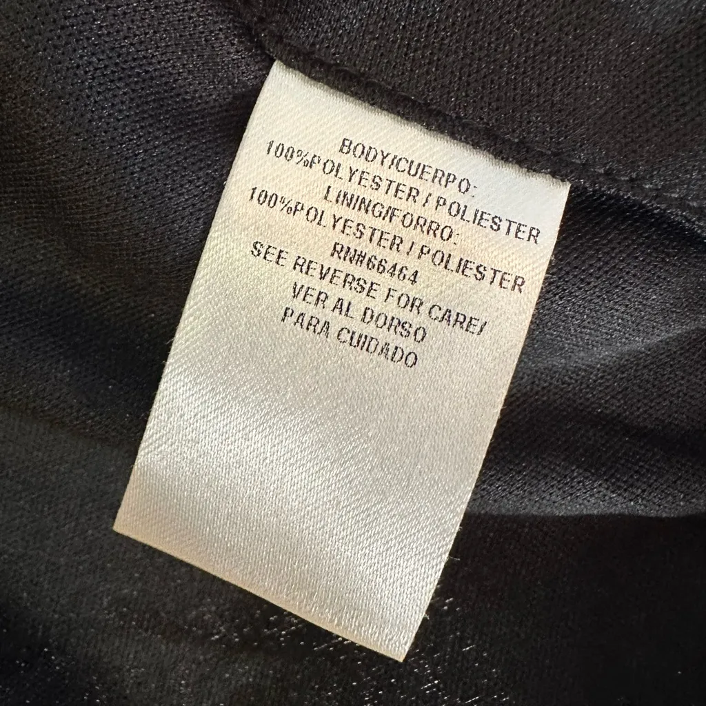 NWT 52Seven Black Sequin Faux Wrap Long Sleeve Blouse - Image 6