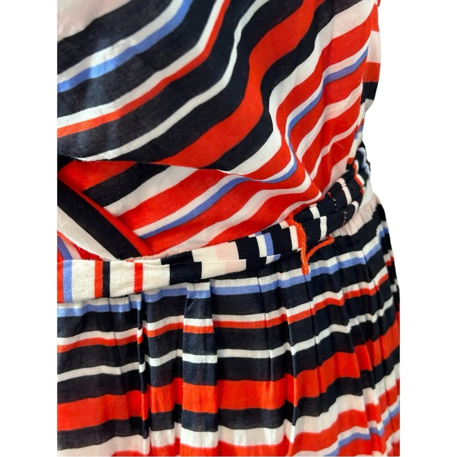 Tommy Hilfiger Nautical Striped Sleeveless Midi Dress Size 10 | Summer Chic - Image 8