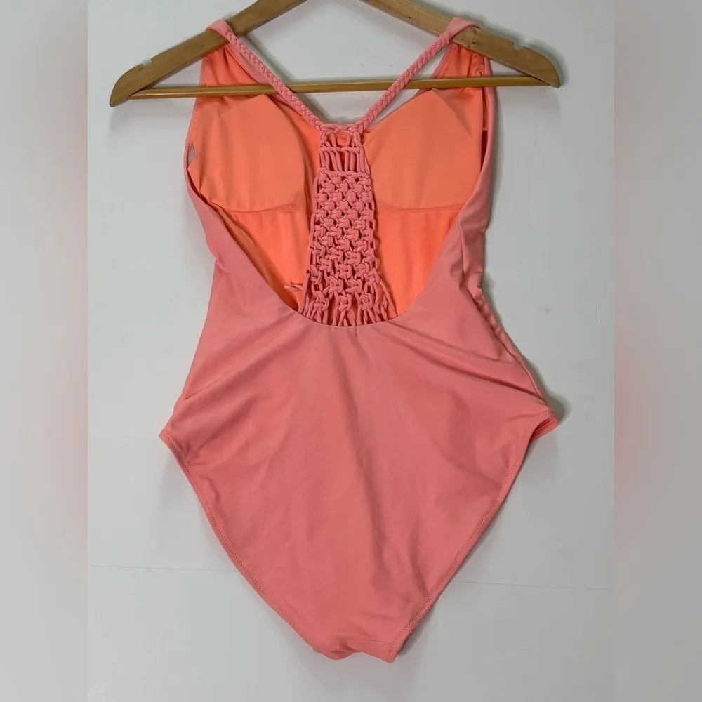 Aerie One Piece Swimsuit Crochet Back Size Medium - Image 2