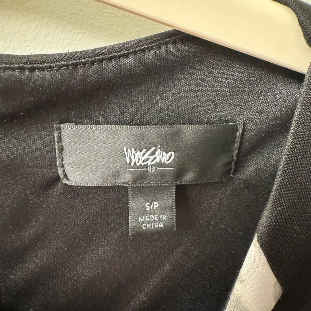 Mossimo Supply Co Black and Gray Fit and Flare Mini Dress - Image 4