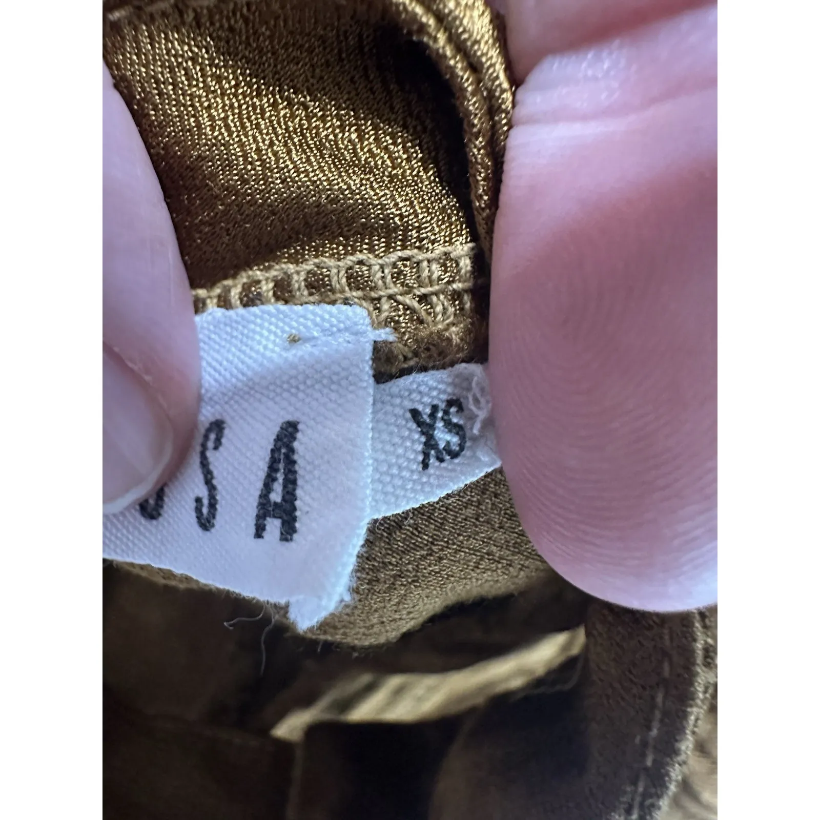 LACAUSA Santi Jumpsuit XS Bourbon Satin Wide Cropped Leg V-Neck Slip Romper EUC - Image 11