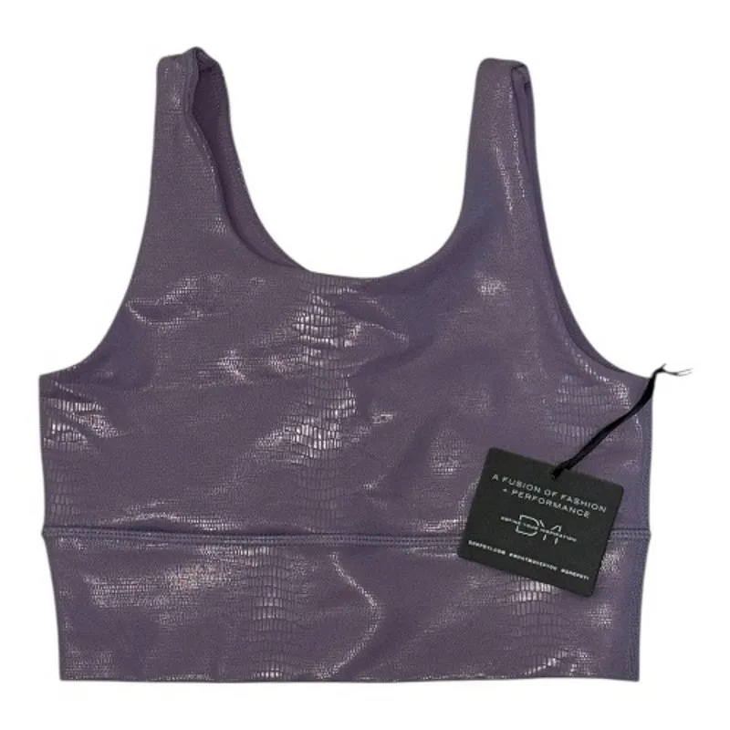 NEW DYI S Sports Bra Elevate Crop Top Purple Moonstone Reptile Shine Workout Gym - Image 2