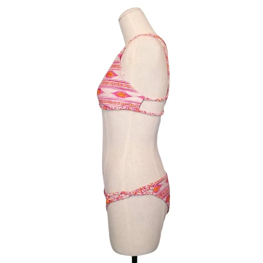 Frankies Bikinis Kaia Set Sherbet Pink Sz Large - Image 4