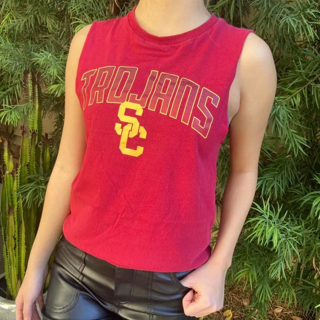 USC Trojans Southern California Baby Muscle Tee Red Size undefined - Image 2