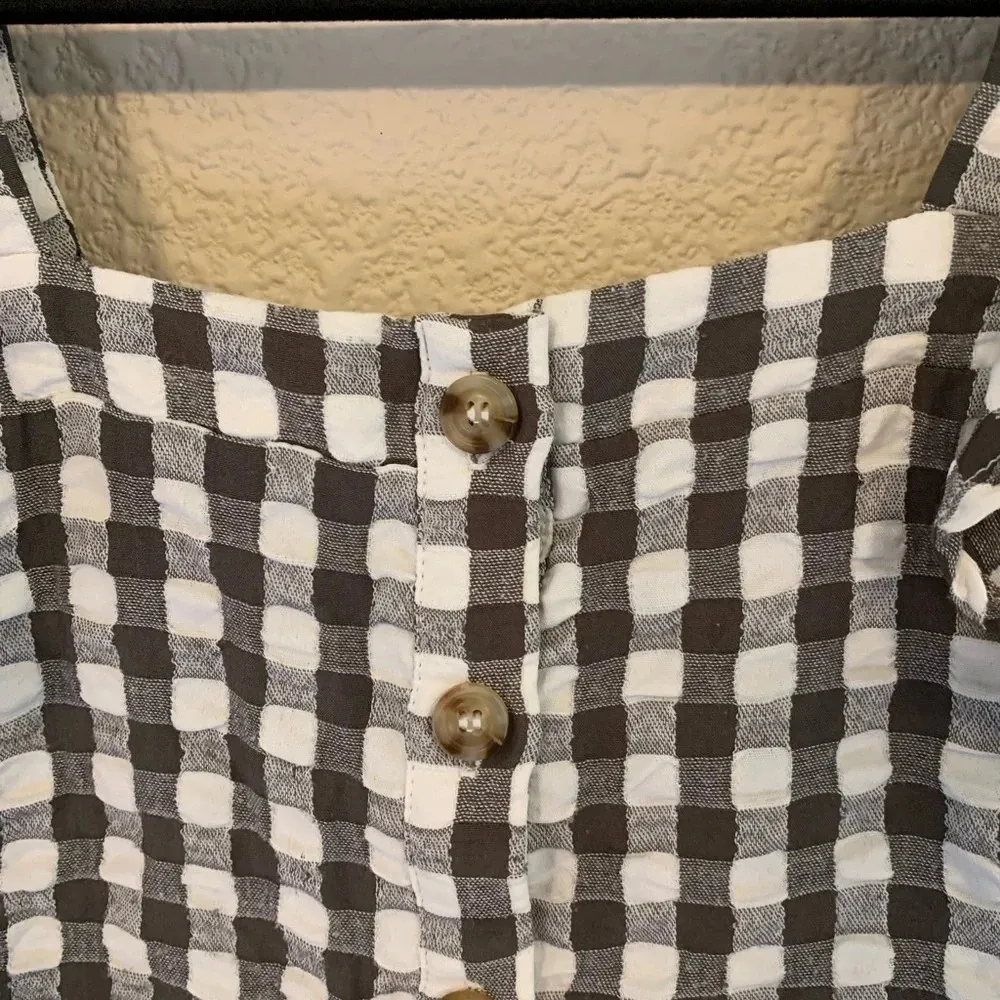 Square neck ruffle sleeve tank - Image 2