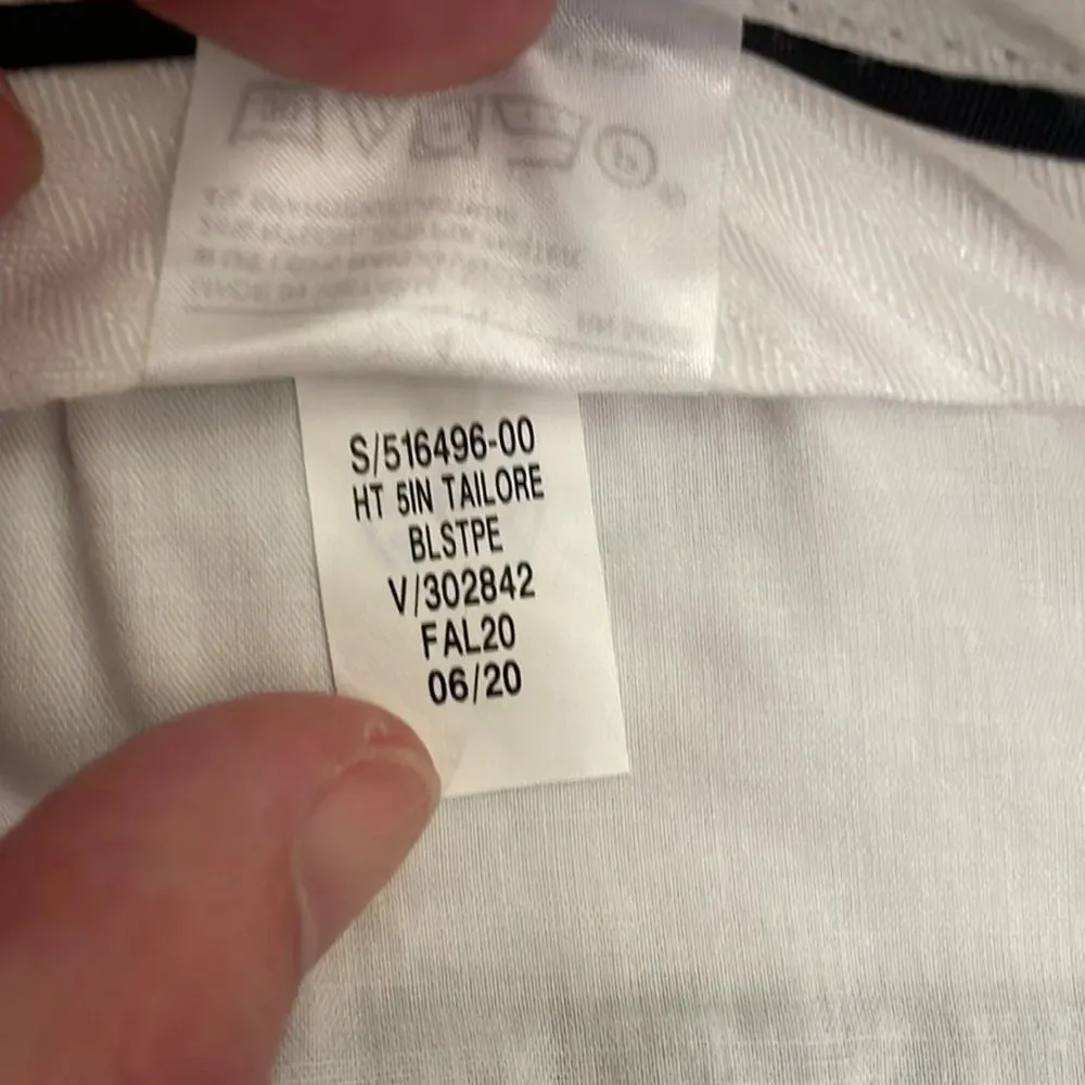 NWOT Banana‎ Republic Factory Tailored Stripe Shorts Blue Stripes size 4 - Image 5