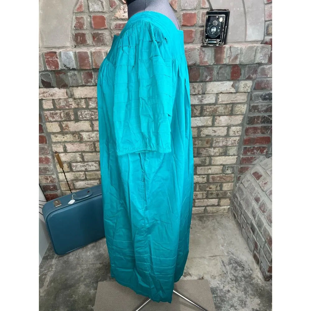 Go Softly tent dress boho green Size M - Image 4