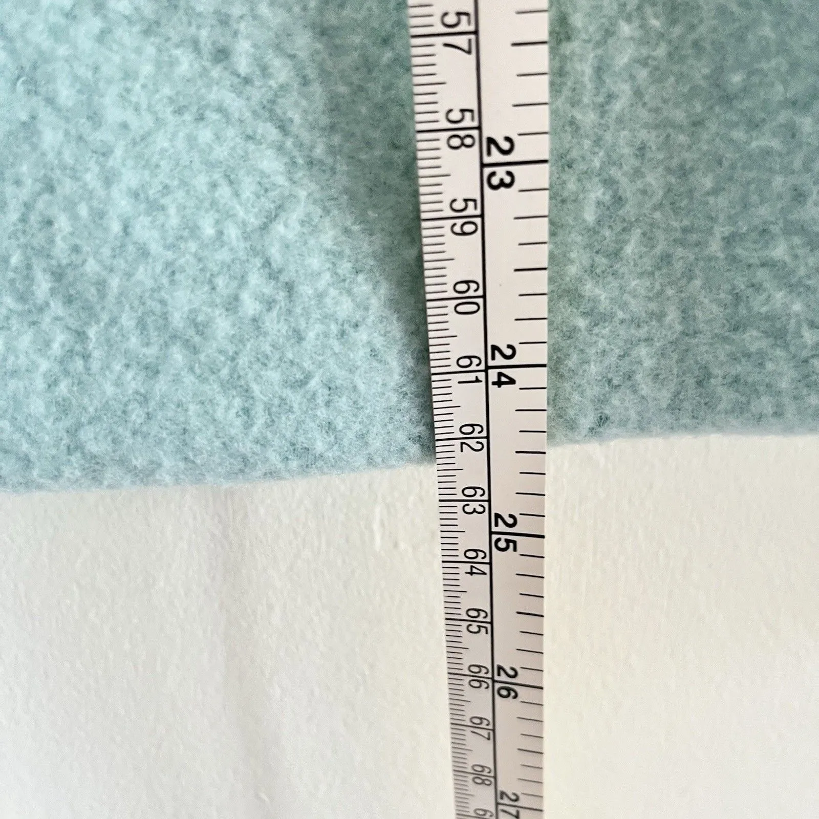 Talbots Micro Fleece Funnel Neck Top Blue  Womens Size Mp Button Back Pullover - Image 6