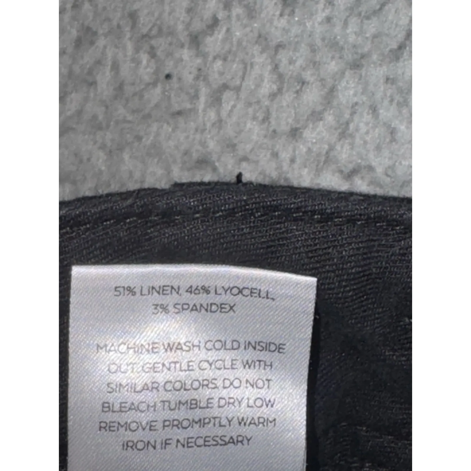 Level 99 Pants Women 31 Straight Leg‎ Linen Utility Outdoor Casual Preppy Black - Image 8