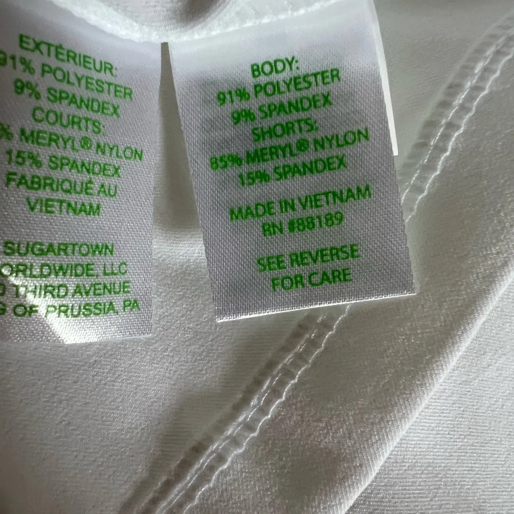 Lilly Pulitzer Pleated White Golf Skort. Women’s 16. NWT - Image 8