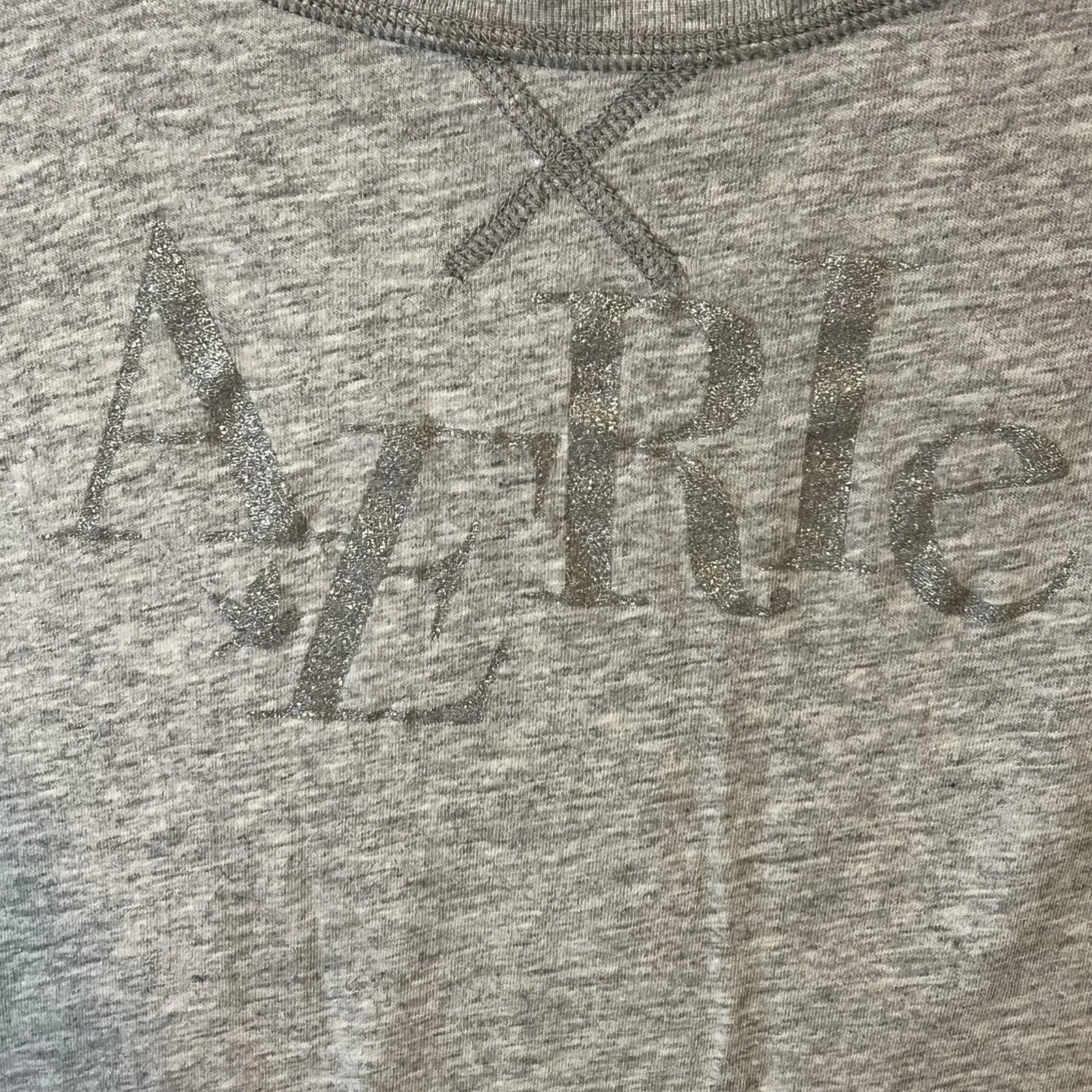 Aerie Dress Womens Size XS Gray Heather Logo Lounge Sleep Shirt Dress 3/4 Sleeve - Image 4