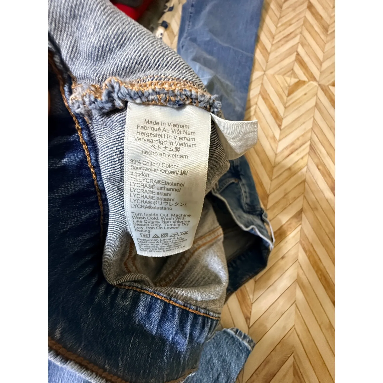 J. Crew Factory Hi Rise Bootcut Jeans Medium Wash 35 Style BX549 Casual Stretch - Image 9