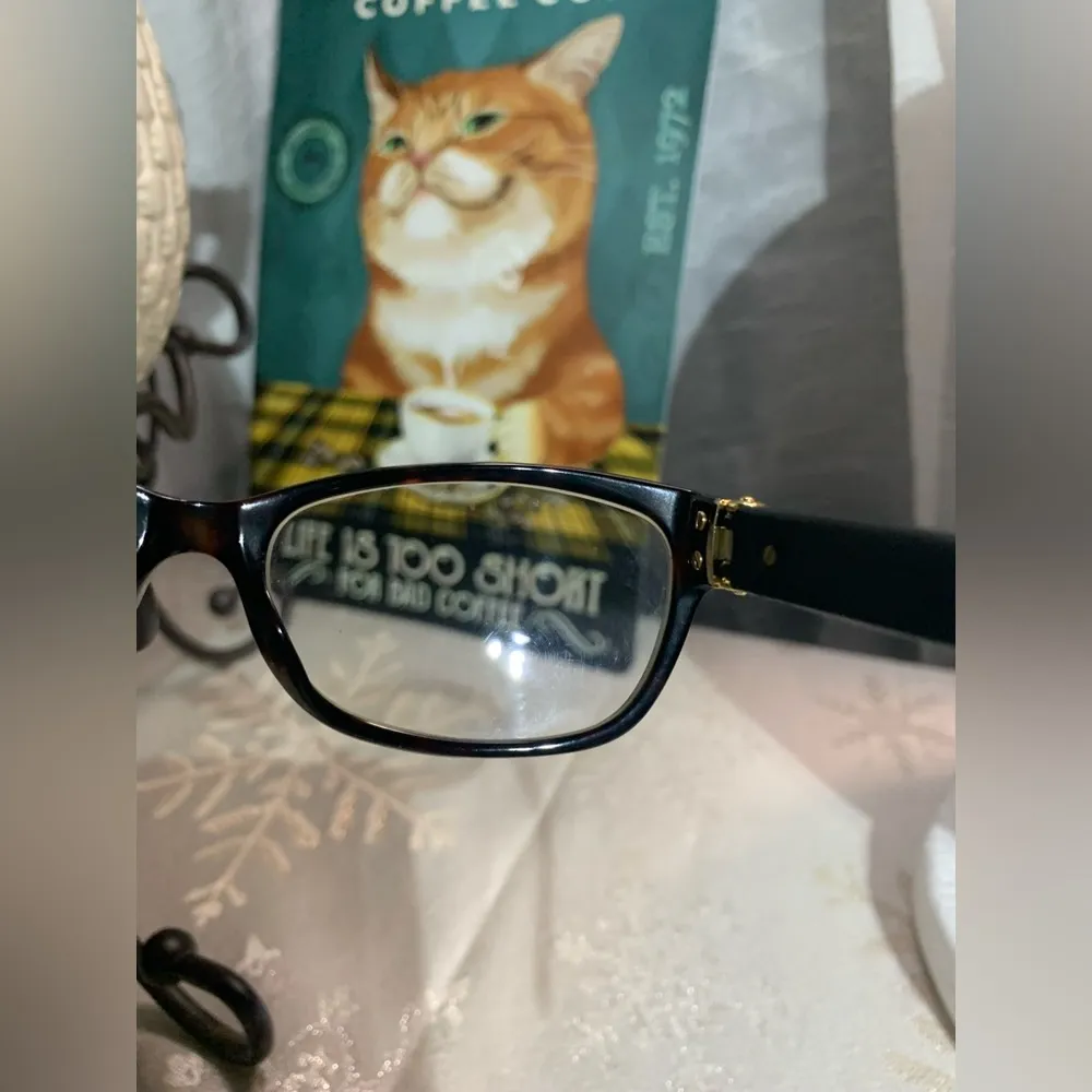 Gucci Dark Tortoise Leather Frames - Image 8