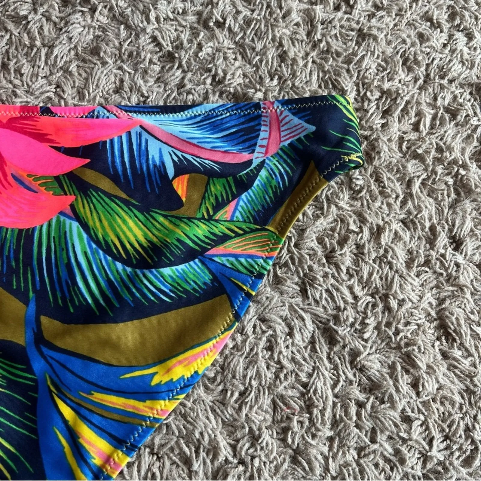 Aerie Multi Colored Patterned Swim Bikini Bottoms Size Small - Image 9