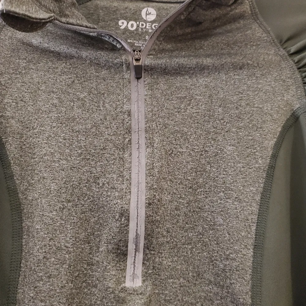 90 Degree By Reflex Olive Green Track Jacket S - Image 4