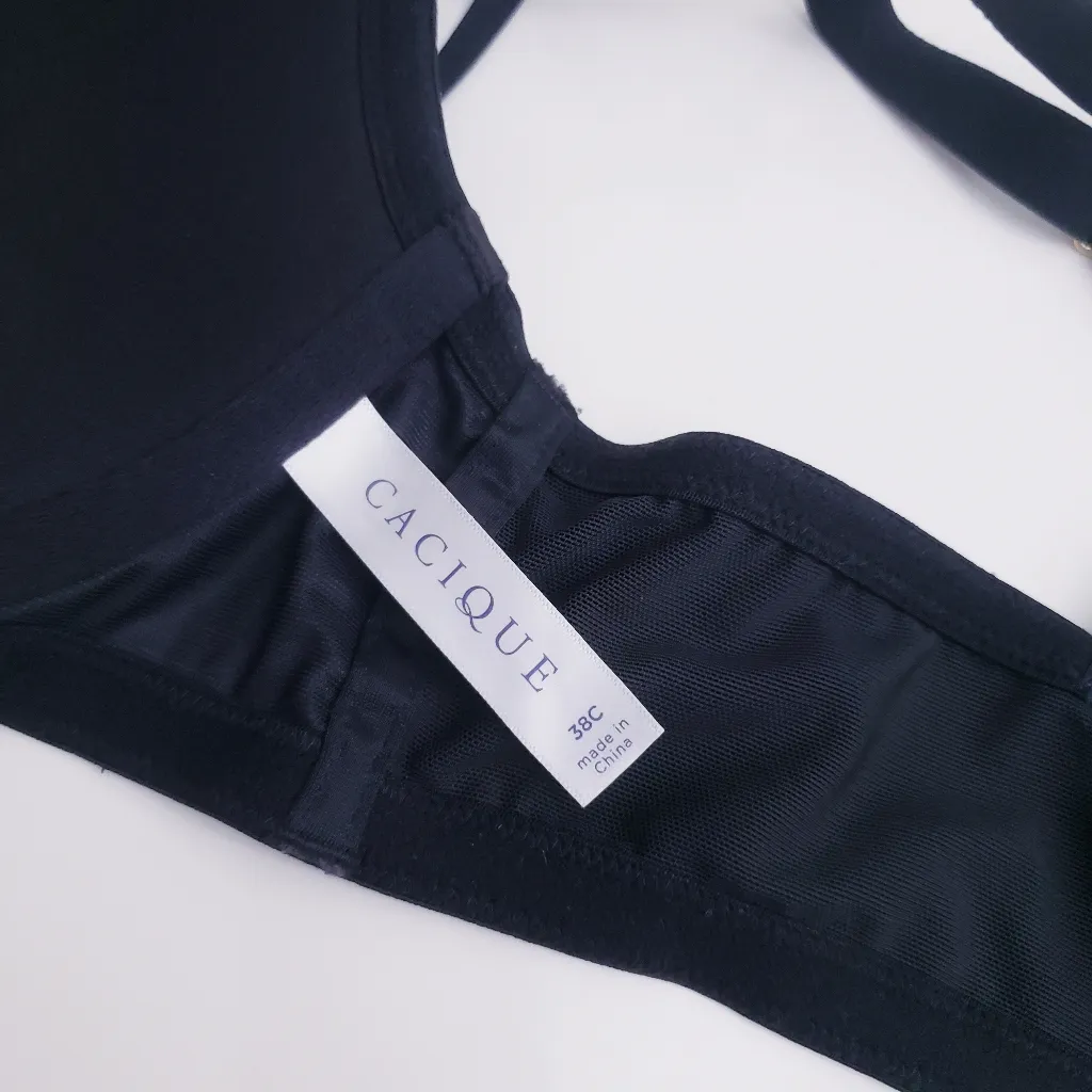 Cacique Lace Lined Criss Cross Back Bra - Image 9