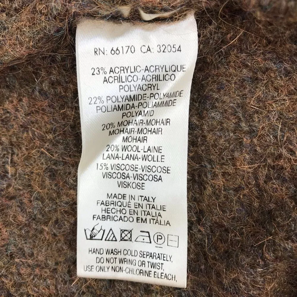 ANTHROPOLOGIE Mohair Wool Blend Sleeping On Snow Sweater-Tunic Women S Boho NWT - Image 12