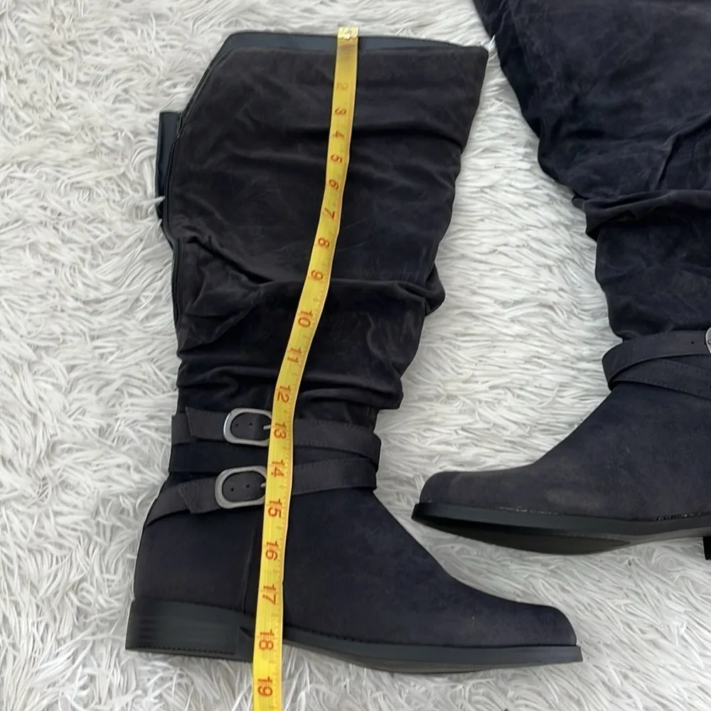 JUSTFAB Lorena Buckle Women’s Tall Boot magnet black size 9 - Image 6