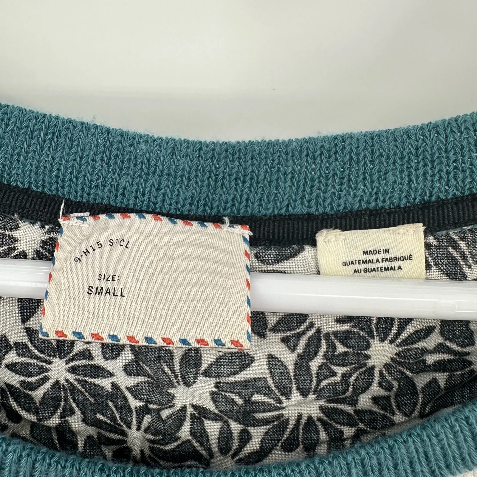 Anthropologie Postmark Size Small Sweater Green Layered Floral‎ Pullover Cozy - Image 6