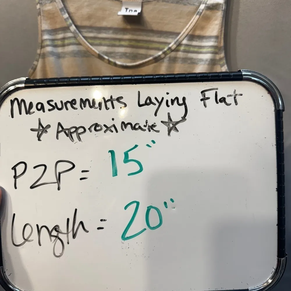 TNA striped tank size XS EUC! Green - Image 2