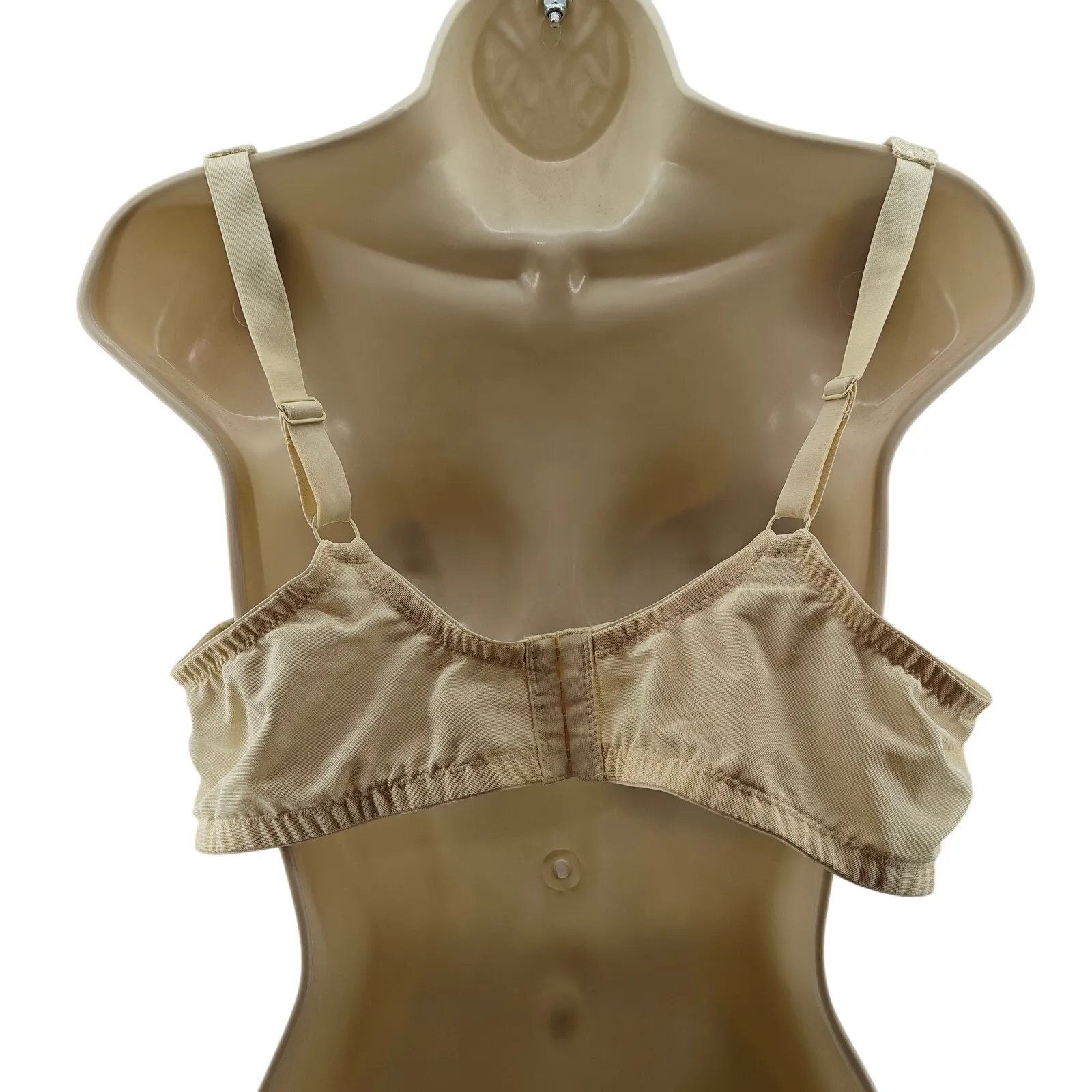 Breezies Wild Rose Lace Contour Underwire Bra Ivory 42C White Size undefined - Image 3