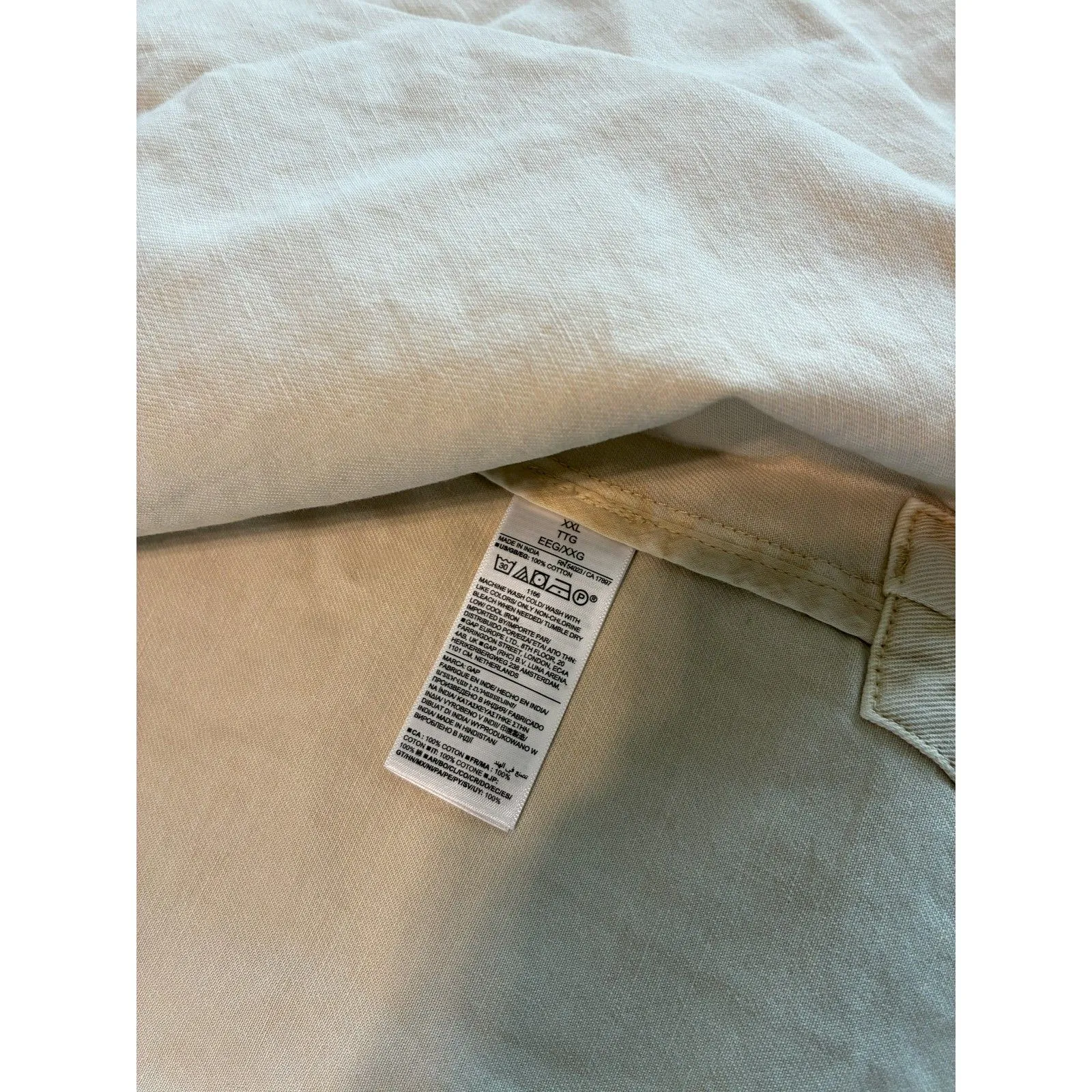 Gap NWT Belted Utility Chino Button Down Jacket Women's XXL Shacket - Image 4