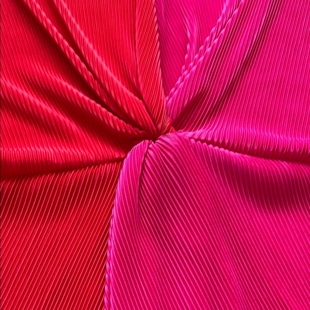 Venus  Red and Pink Knotted Top - Image 2